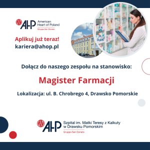 Poszukujemy Magistra Farmacji